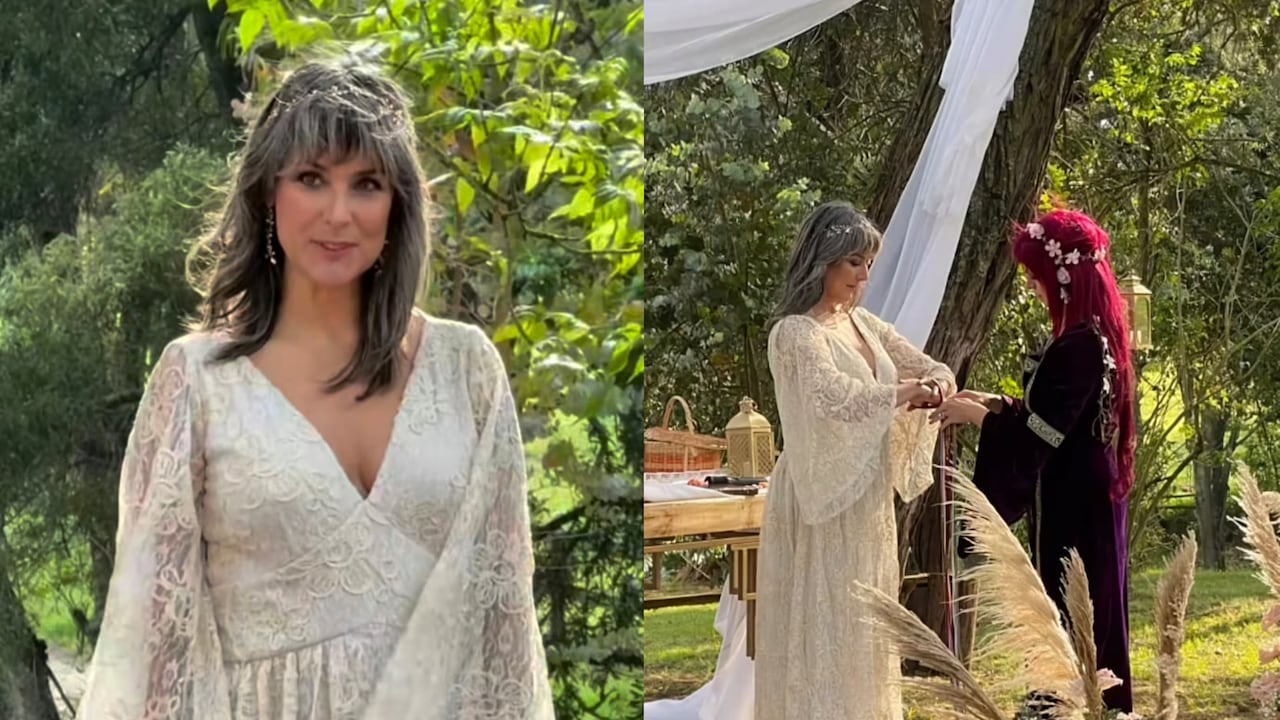 Silvia Corzo celebra ceremonia de sologamia acompañada de amigos