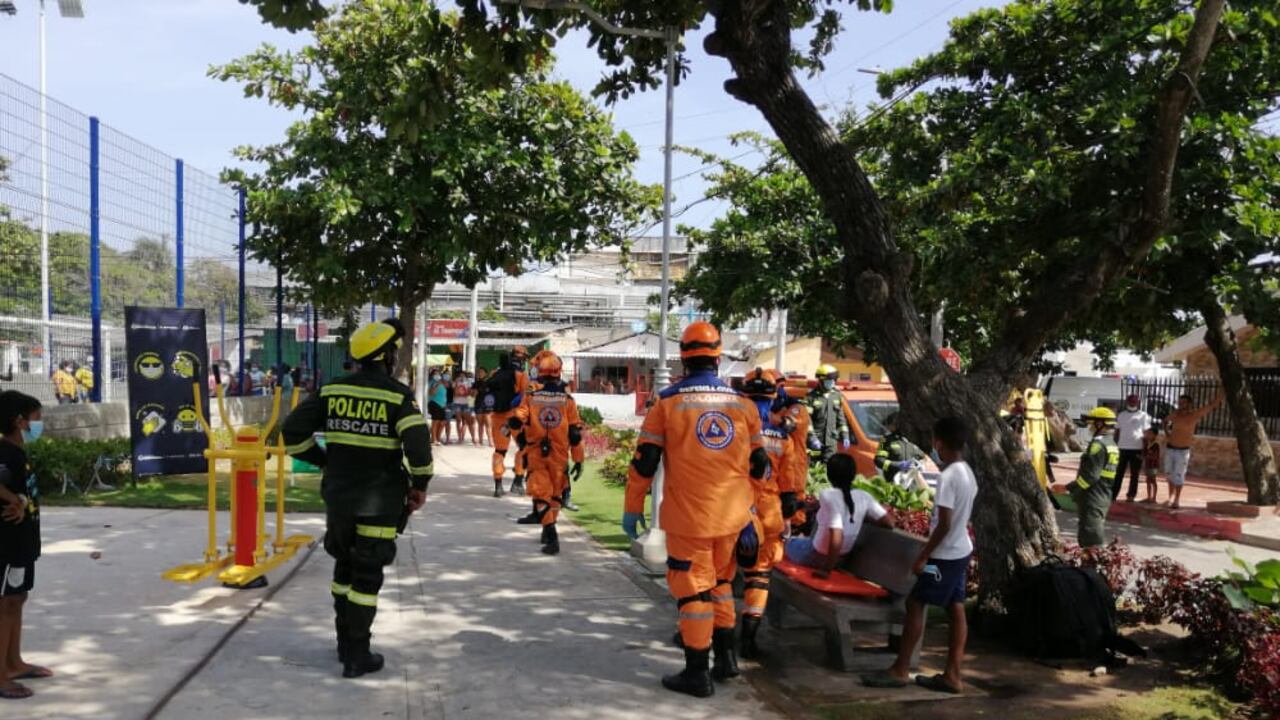 Simulacro de emergencias en Barranquilla