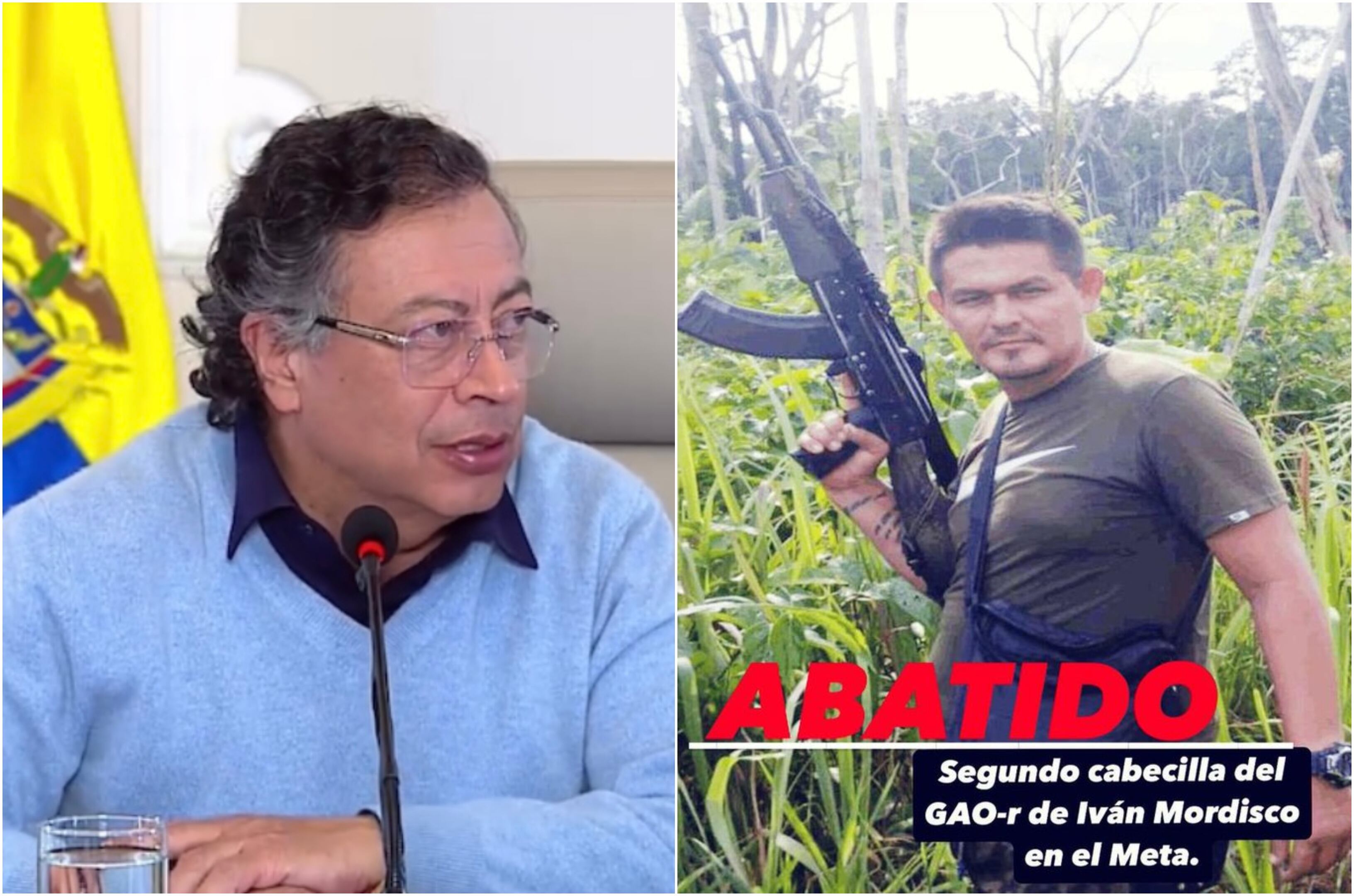 Gustavo Petro y alias Gato Feo