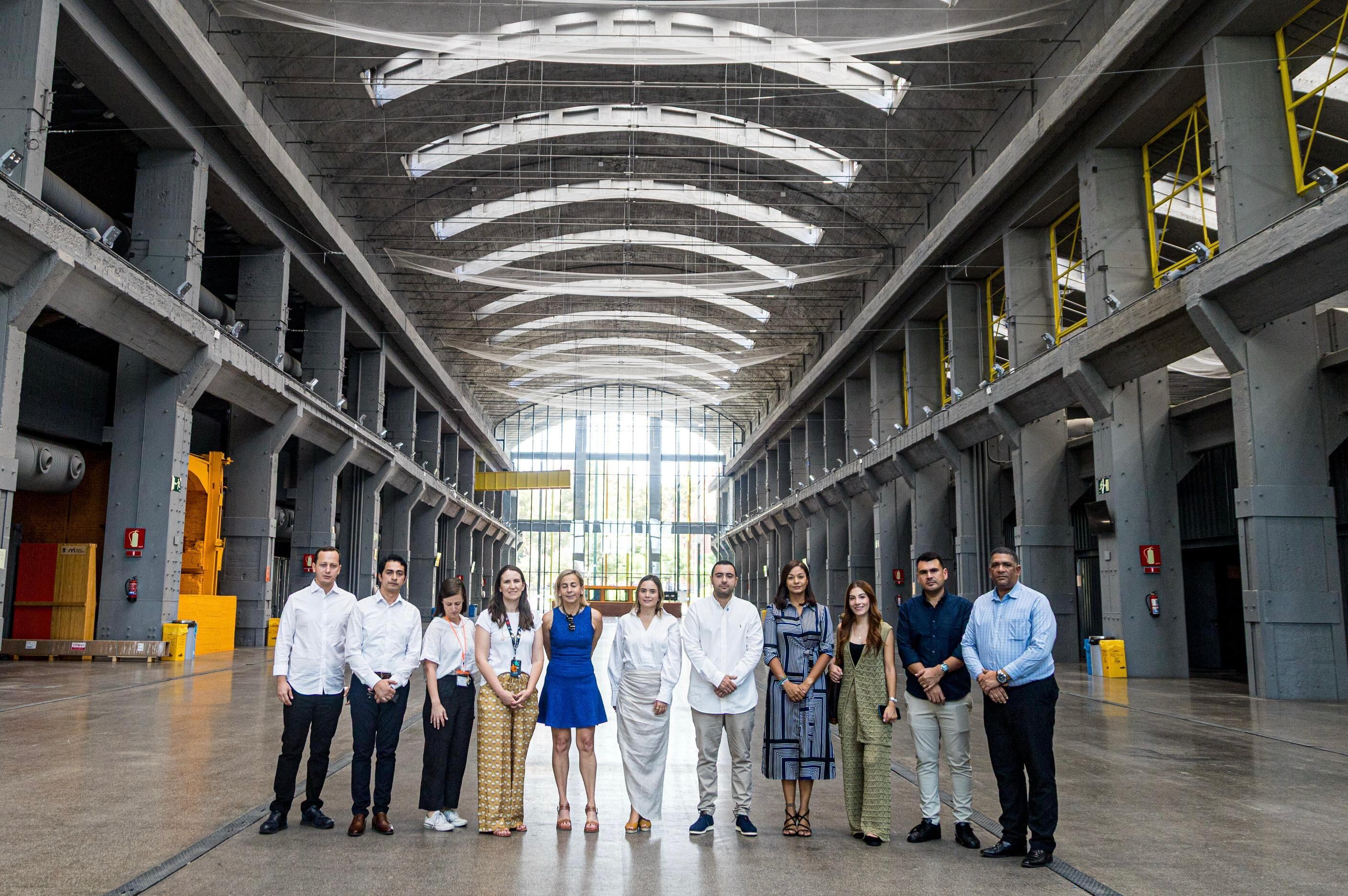 Visita a La Nave, el centro de innovación de Madrid, España.