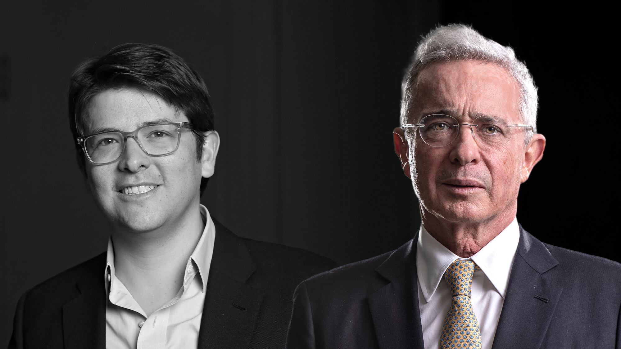 Miguel Uribe Turbay y Alvaro Uribe Vélez