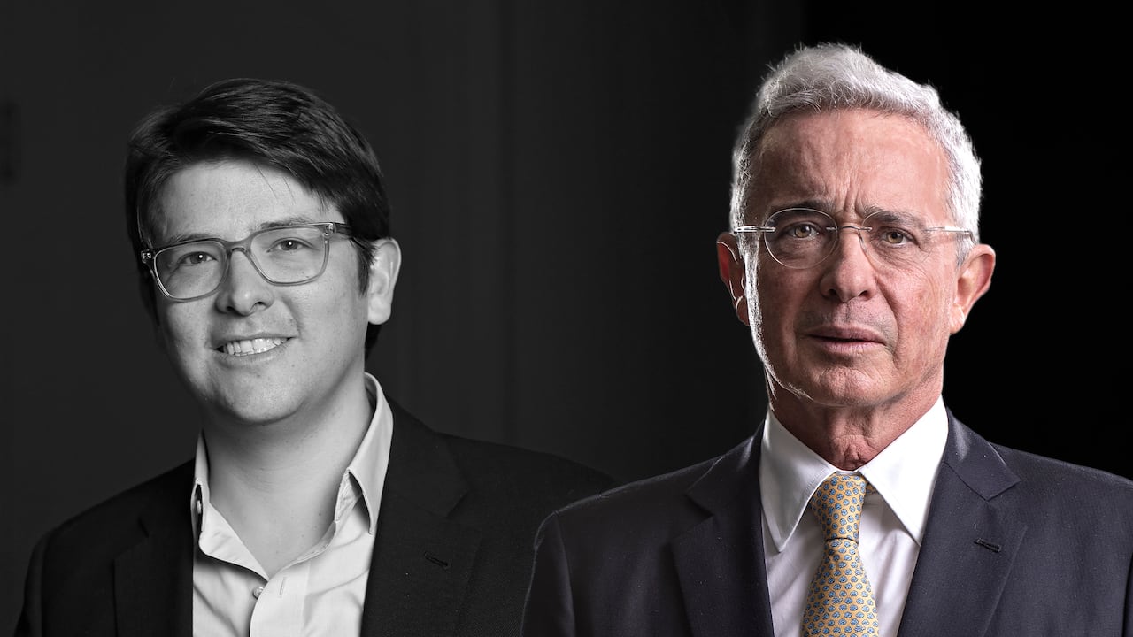 Miguel Uribe Turbay y Alvaro Uribe Vélez
