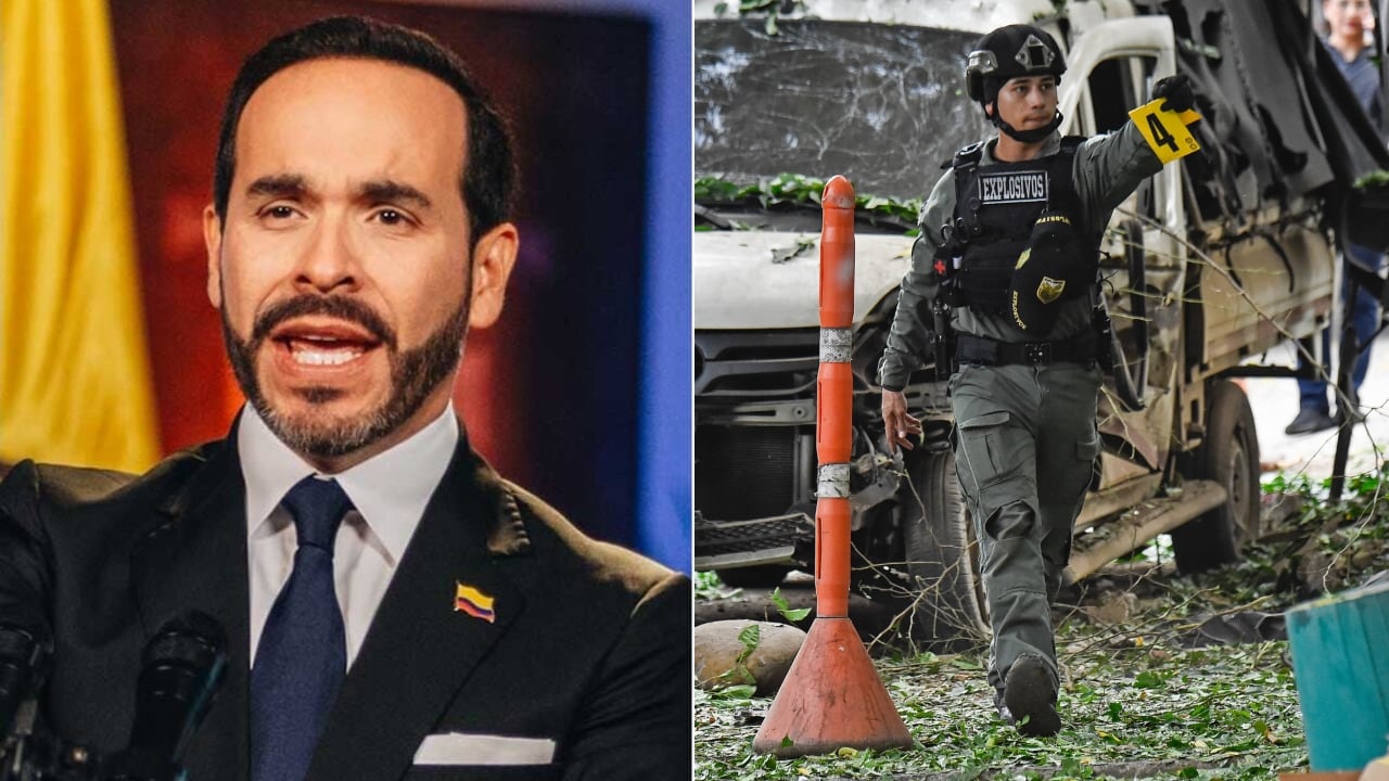 Presidente Abelardo De La Espriella y cómo quedó la zona tras el atentado en Cúcuta.