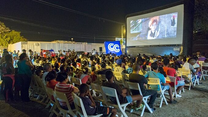 Cine en los Barrio de Cartagena