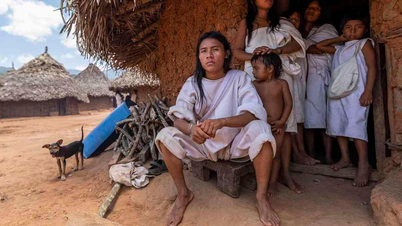 Indígenas Kogui, que habitan en la Sierra Nevada de Santa Marta. Foto: Esteban Vega/Semana