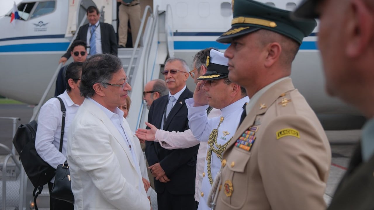 El presidente Gustavo Petro viajó a Panamá.