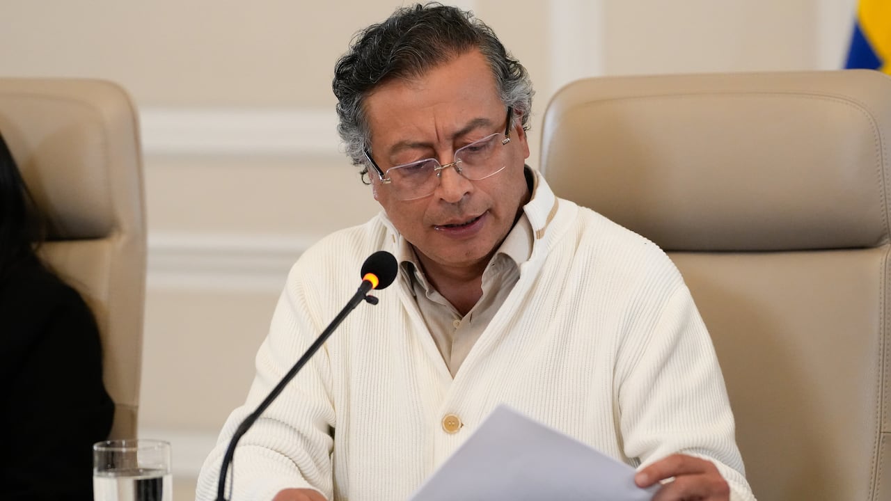 El presidente de la República, Gustavo Petro, durante el consejo de ministros del pasado 27 de mayo.