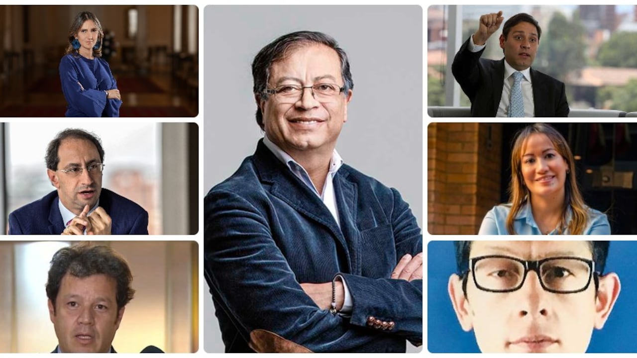 Gustavo Petro y los equipos designados por él y el presidente Iván Duque.