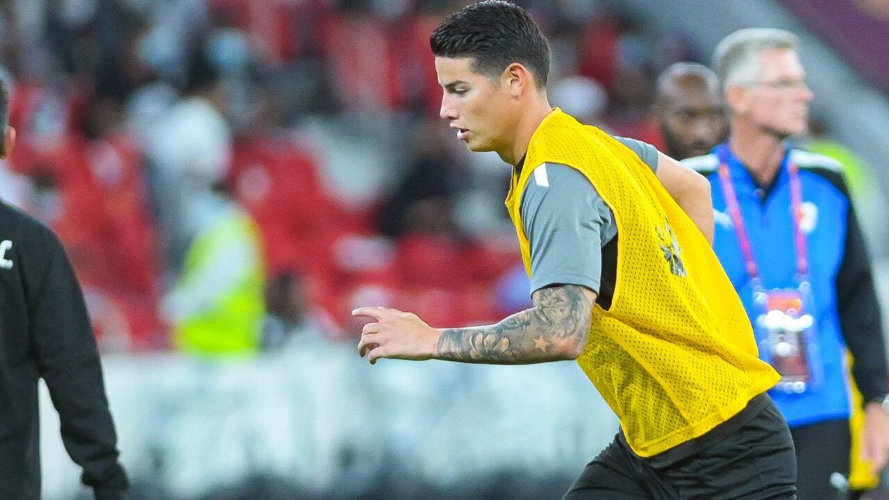James Rodríguez es titular con el Al-Rayyan en la final de la Copa del Emir
