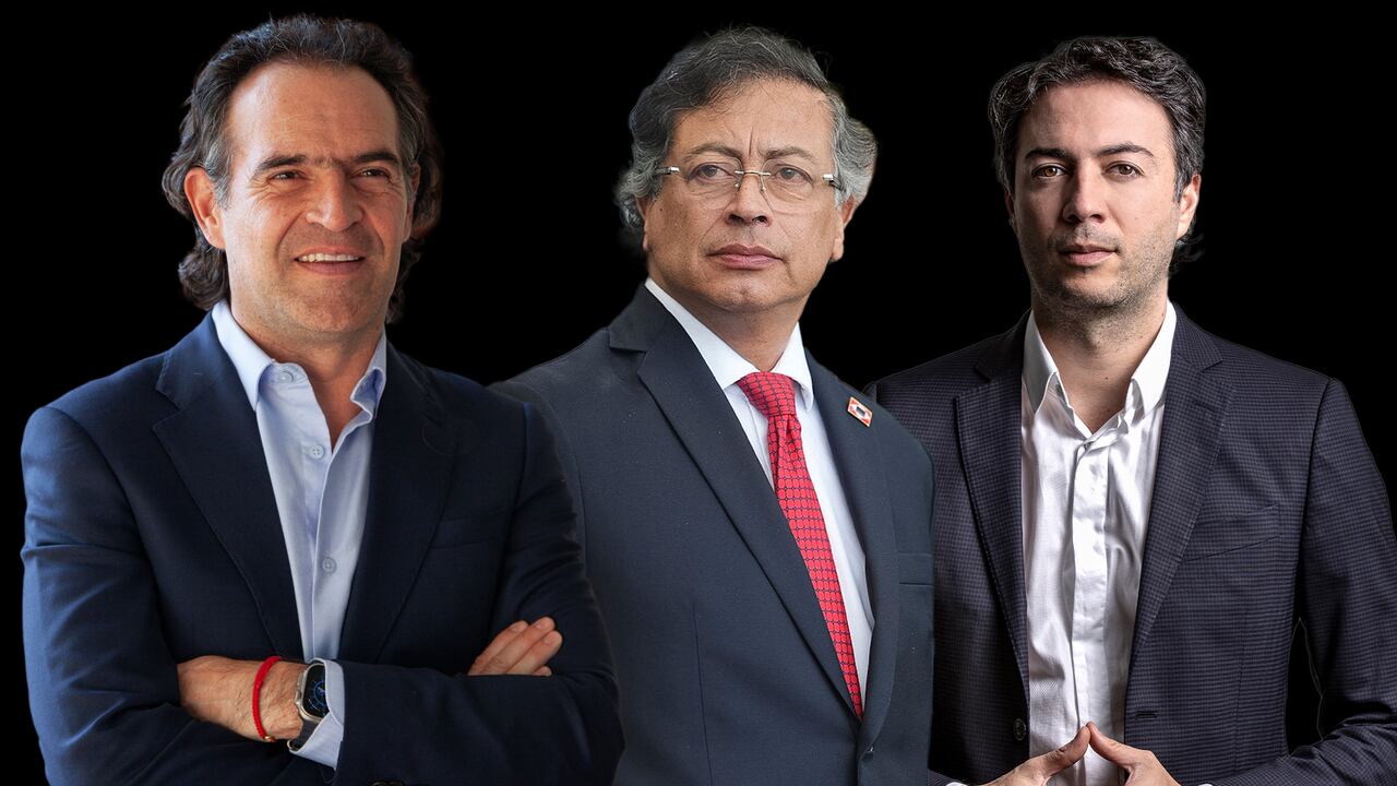 Federico Gutiérrez, Gustavo Petro y Daniel Quintero.