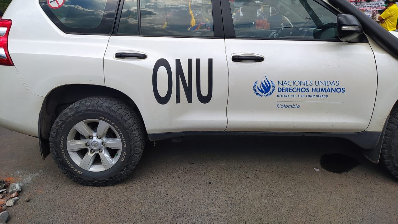 Vehículo de la ONU en Cali. Foto de referencia.