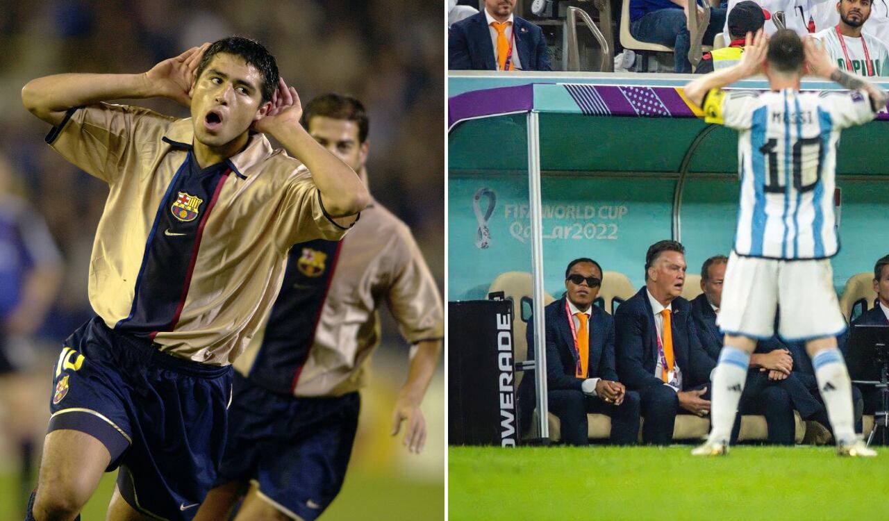 Juan Román Riquelme en su estadía en Barcelona tuvo una mala relación con Van Gaal.