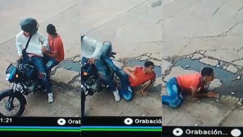 Supuesto sicario heridos es abandonado por su cómplice cuando se dieron a la huida.