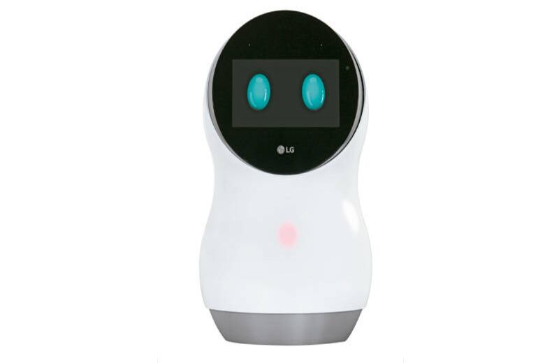 LG Hub robot (2017) Este robot se conecta con los últimos electrodomésticos de LG y, de esa manera, ayuda en los quehaceres del hogar; además de servir de agenda, navegador de internet y reproductor de música. 