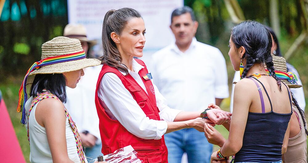 Reina Letizia de España de visita en Colombia