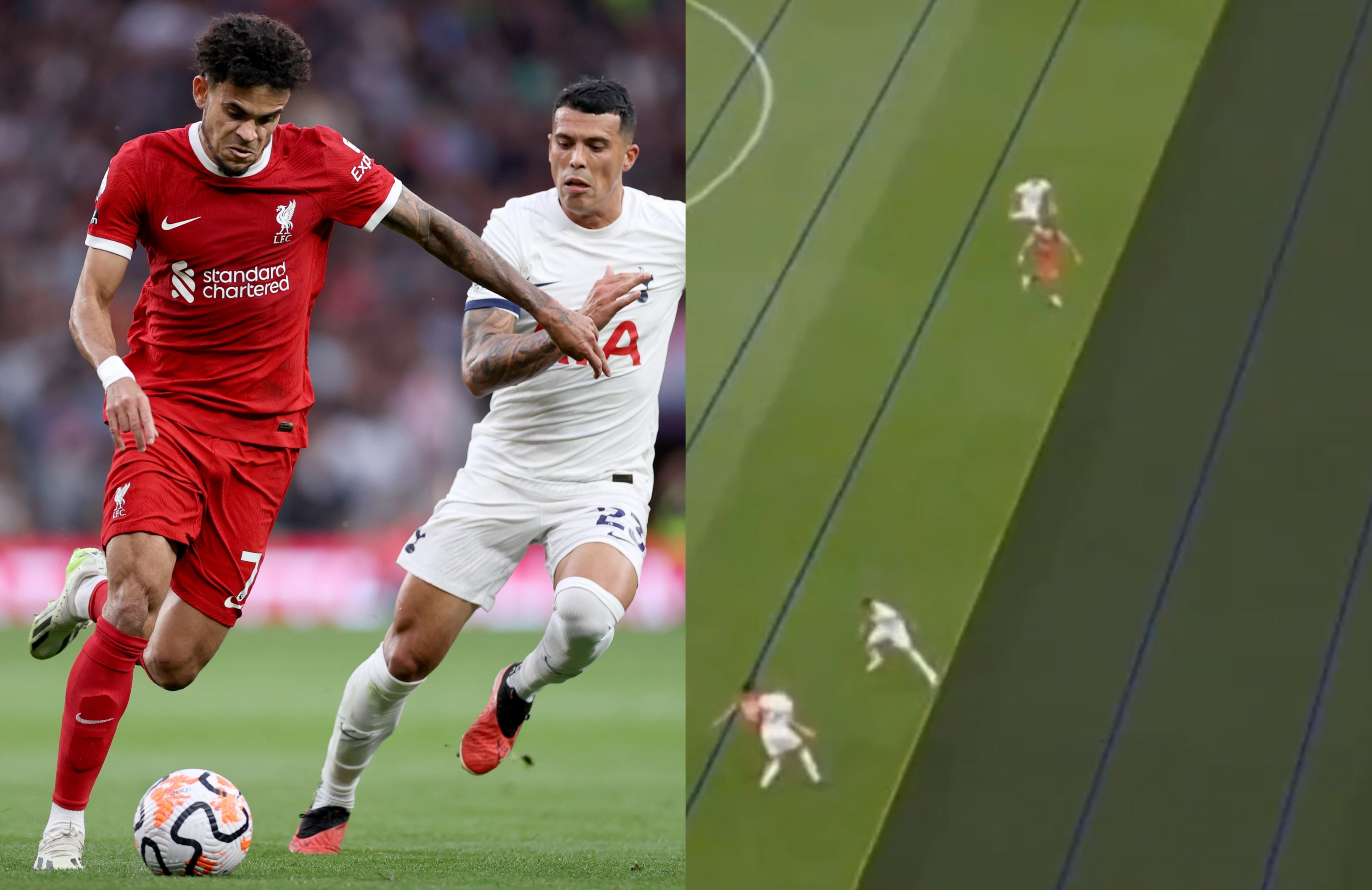 Luis Díaz no pudo celebrar su gol por decisión de los árbitros.