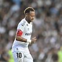 Neymar delantero del Santos de Brasil.