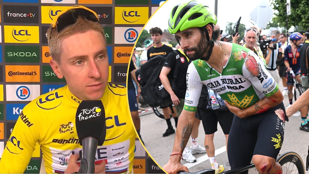 Tadej Pogačar lamentó caída, fractura y retiro de Fernando Gaviria en la etapa 12 del Tour de Francia 2026