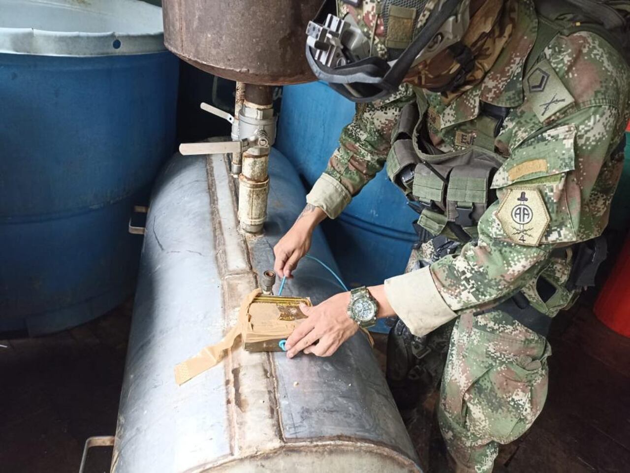 El Ejército encontró varios laboratorios para el procesamiento de cocaína del ELN y las disidencias de las Farc.