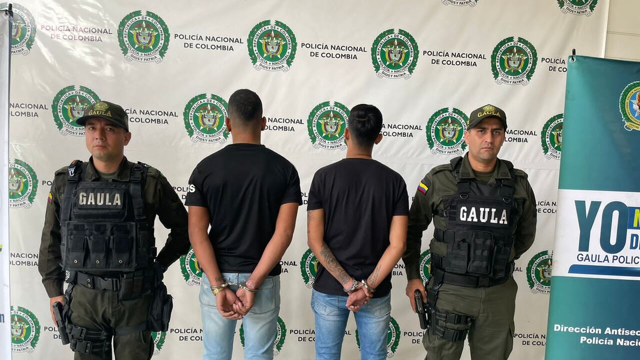 Los hombres fueron capturados en el barrio La Concordia, Bucaramanga.
