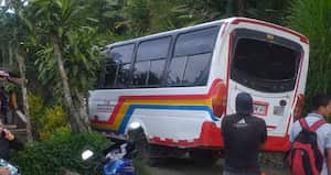 Zona donde fue asesinado un conductor de servicio público en Santa Bárbara, Antioquia.