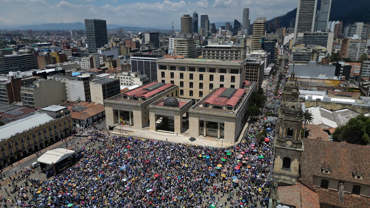 Marcha de las mayorías en contra del Gobierno de Gustavo Petro 
Plaza de Bolívar