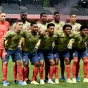 LILLE, FRANCE - OCTOBER 15: (L-R) Luis Orejuela of Colombia, David Ospina of Colombia, Davinson Sanchez of Colombia, Oscar Murillo of Colombia, Jefferson Lerma of Colombia, Luis Muriel of Colombia,
(L-R) Matheus Uribe of Colombia, Alfredo Morelos of Colombia, Johan Mohica of Colombia, Juan Cuardado of Colombia, Yairo Moreno of Colombia during the International Friendly match between Algeria v Colombia at the Stade Pierre Mauroy on October 15, 2019 in Lille France (Photo by Erwin Spek/Soccrates/Getty Images)