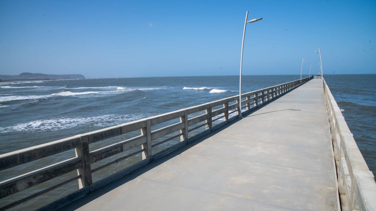 Muelle de Puerto Colombia en Barranquilla.
