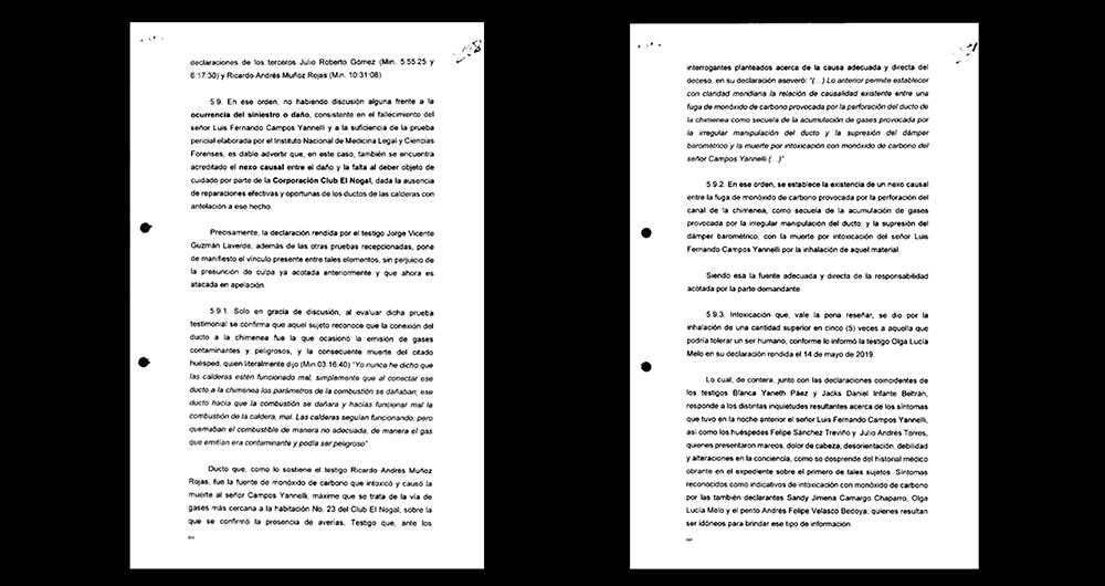 En la decisión, de 32 páginas, se citan informes, actas, fotografías y testimonios que demuestran que las directivas del club se alejaron del principio de protección para sus huéspedes. 