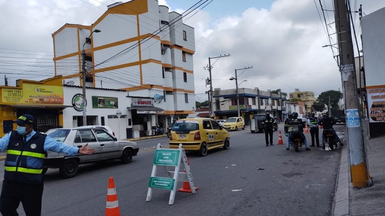 Controles de tránsito en Bucaramanga