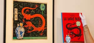 El cuadro del héroe de historietas Tintín se mantuvo guardado en un cajón durante años