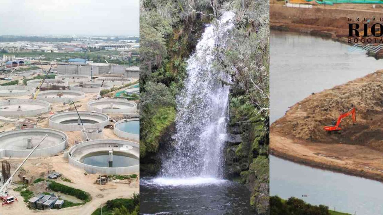 Con Plantas de Tratamiento y ampliaciones en su cauce, el río Bogotá busca su resurgir. Fotos: CAR y Nicolás Acevedo Ortiz.