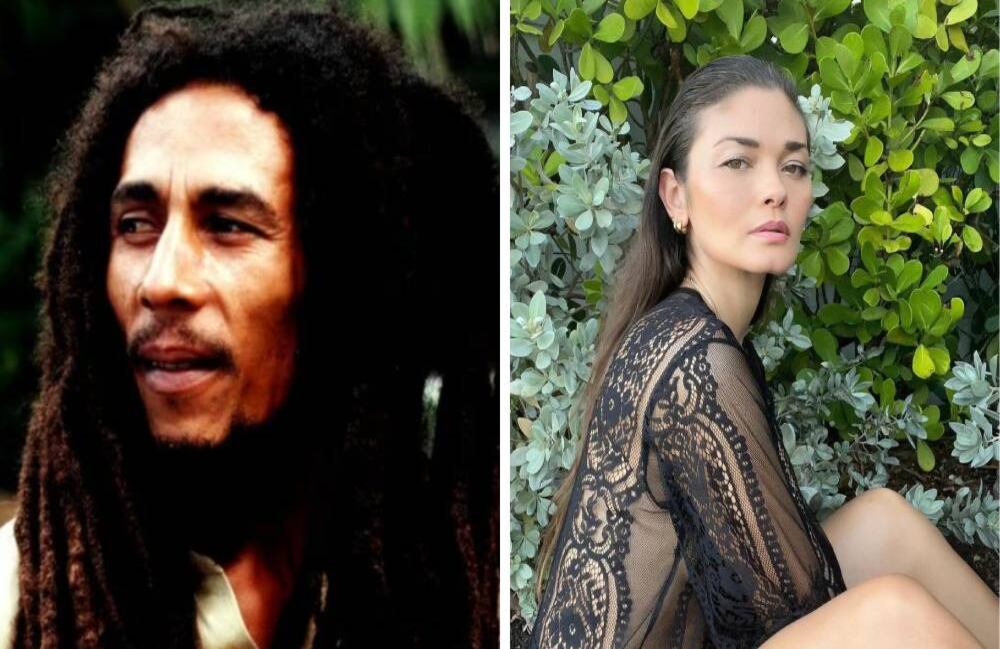 Karen Carreño y Bob Marley