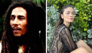 Karen Carreño y Bob Marley