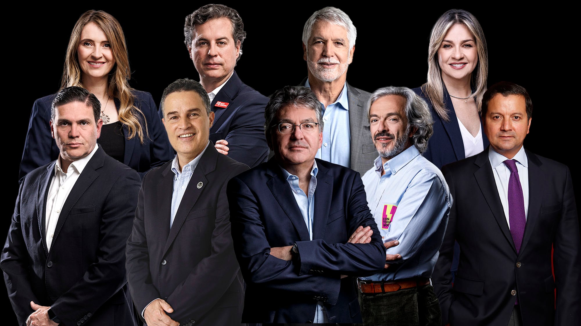 Aníbal Gaviria
David Luna
Enrique Peñalosa
Juan Carlos Pinzón
Juan Daniel Oviedo
Juan Manuel Galán
Mauricio Cárdenas
Paloma Valencia
Vicky Dávila