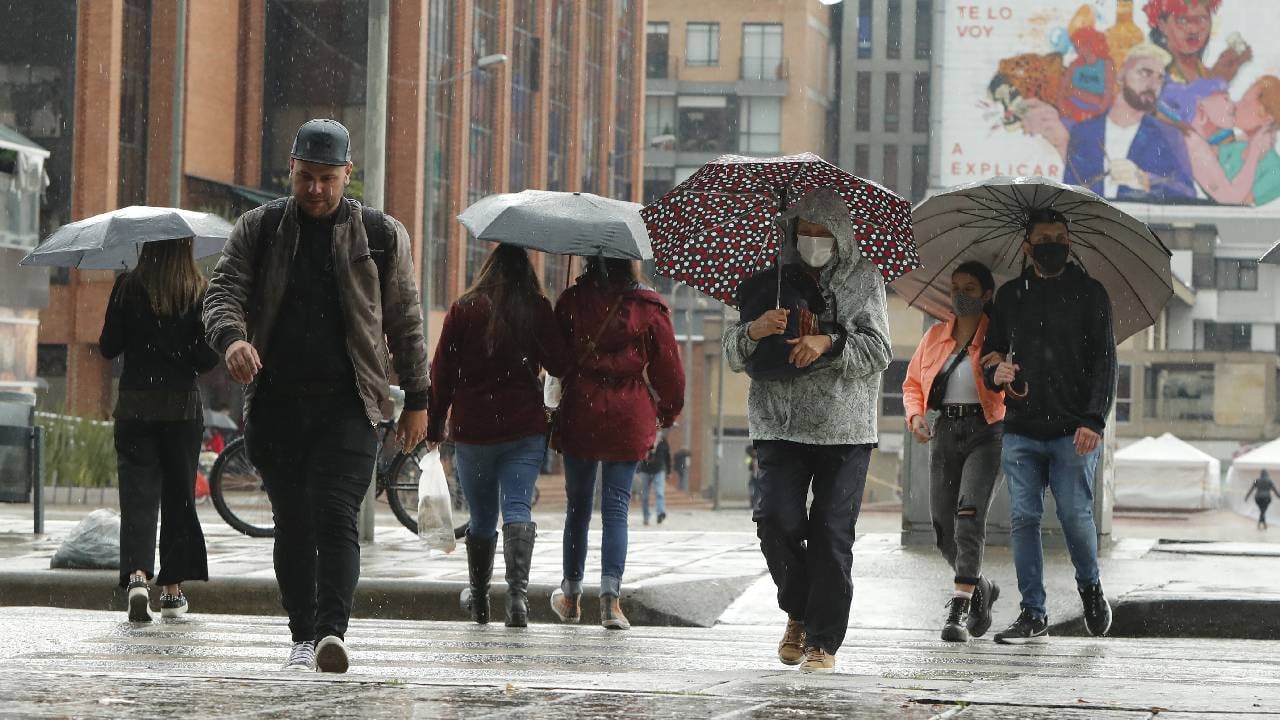 Lluvia en Bogotá.