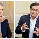 Iván Duque y Gustavo Petro.