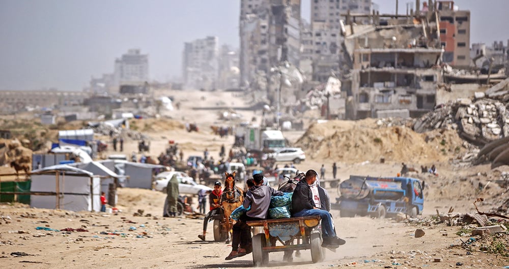 La Franja de Gaza tras casi dos años de guerra.