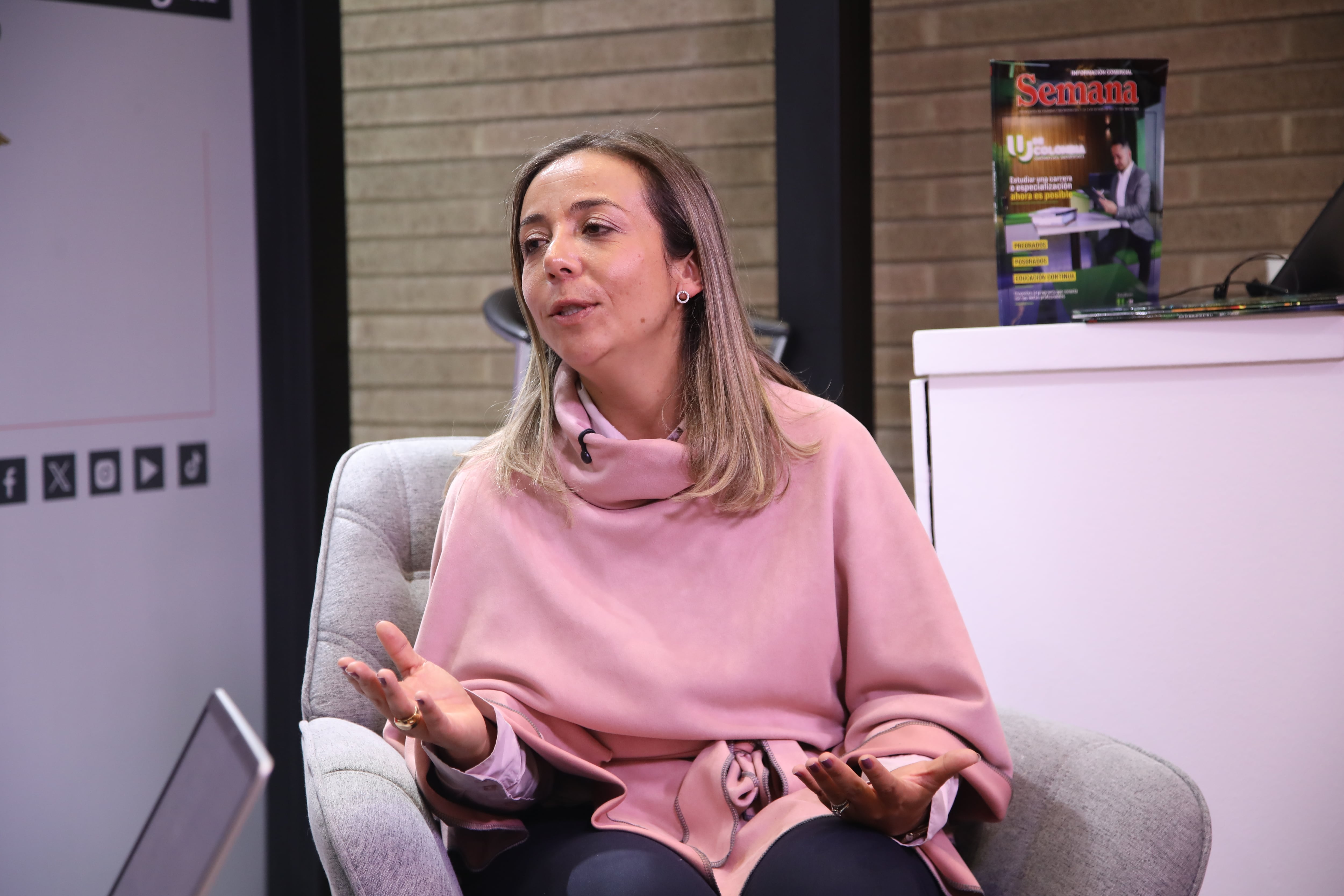 Catalina Muñoz, vicepresidenta de Recursos Humanos para South LAC, Mastercard habló con SEMANA, a propósito de su participación en el Foro Anual Innovación para el Desarrollo I+D /Humanamente: Salud mental, el activo para el desarrollo.