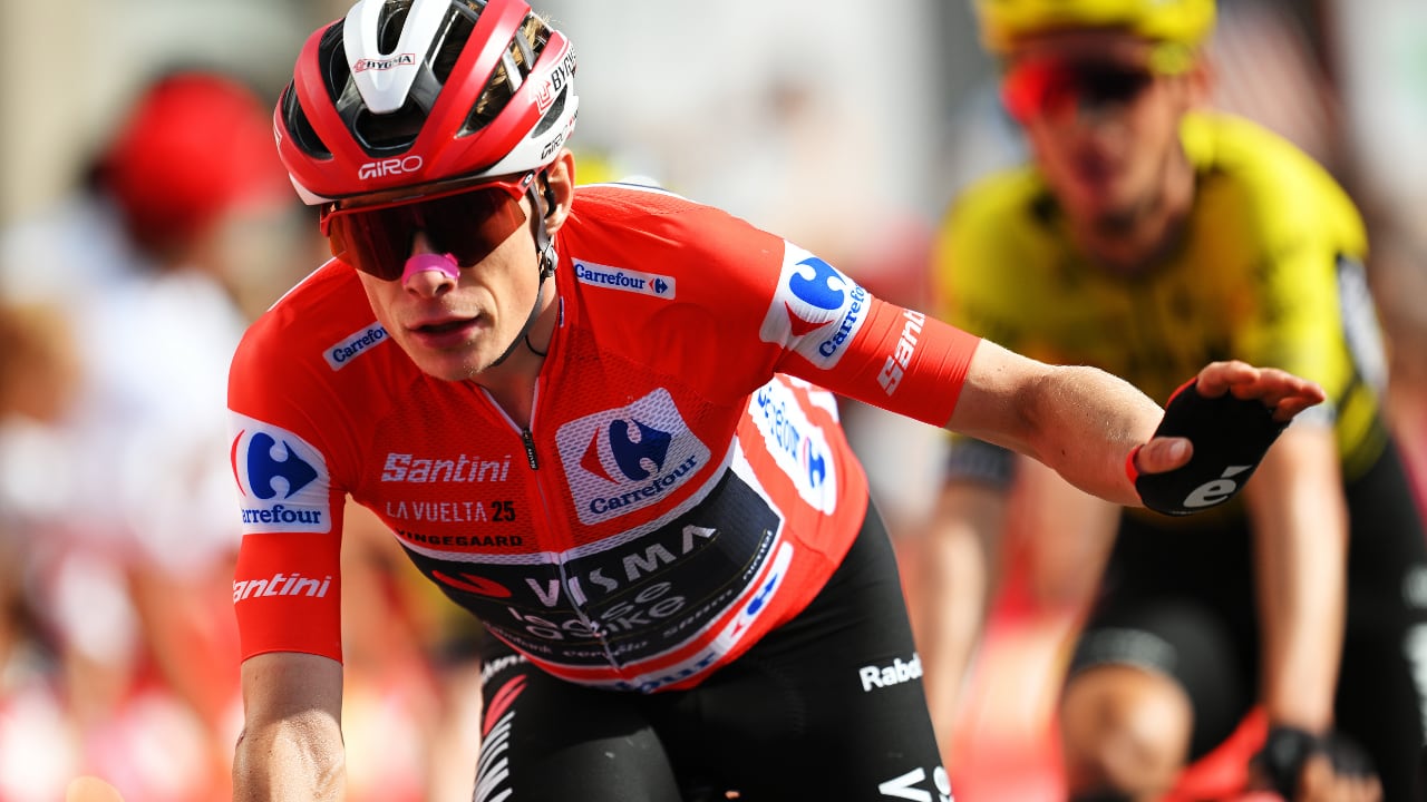 Jonas Vingegaard en La Vuelta a España 2025.