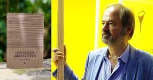 'Conferencia bajo la lluvia' es el más reciente libro del escritor mexicano Juan Villoro. Cortesía: Angosta Editores.