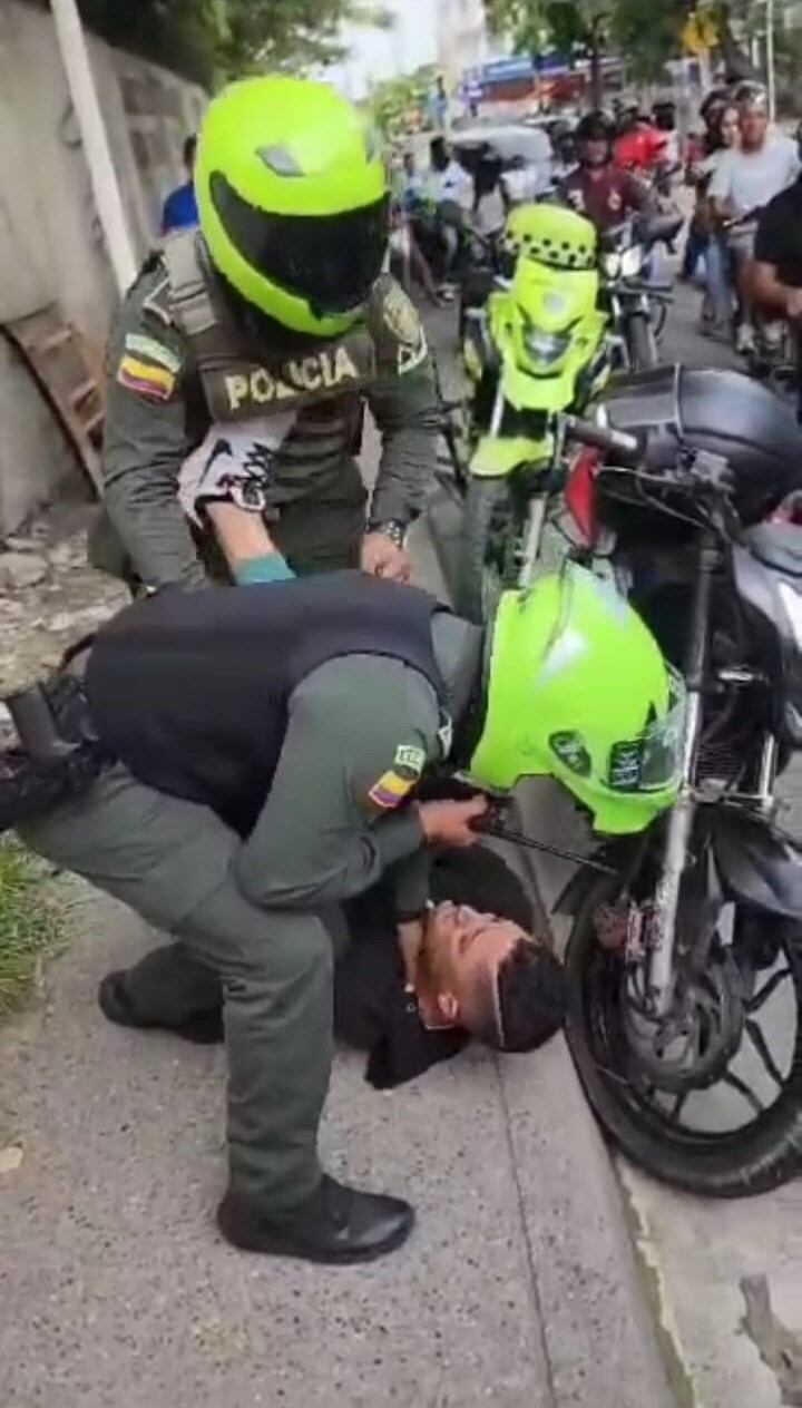 Presunto caso de abuso policial en Cartagena