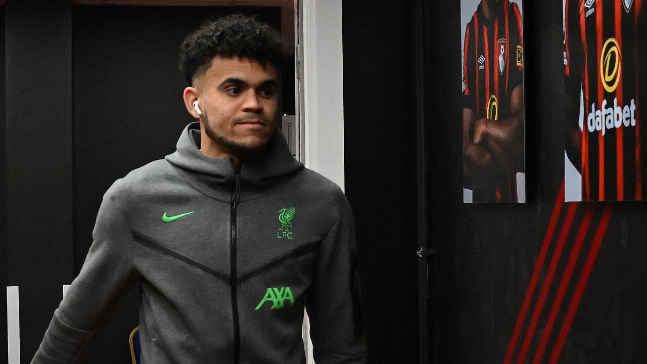 Luis Díaz jugó de titular contra Bournemouth