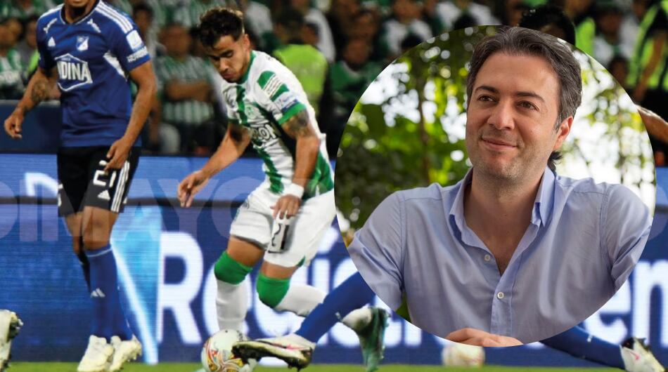 Alcalde Daniel Quintero y su equipo favorito en la final del fútbol profesional colombiano.