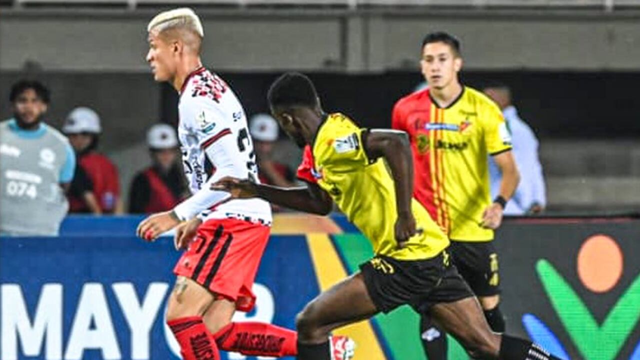 Juan Camilo Portilla durante el Pereira vs. América.