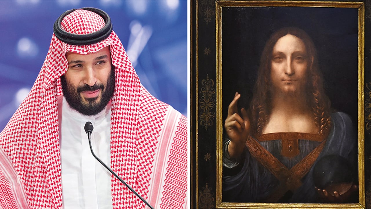 El príncipe Mohamed bin Salmán adquirió la obra por una suma millonaria, la envió a París para someterla a análisis y luego expresó sus condiciones para prestarla.