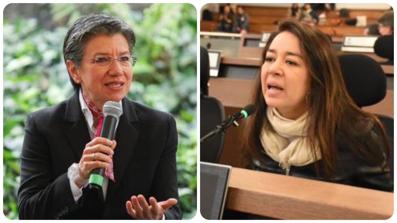 Alcaldesa, Claudia López, y la concejal Diana Diago