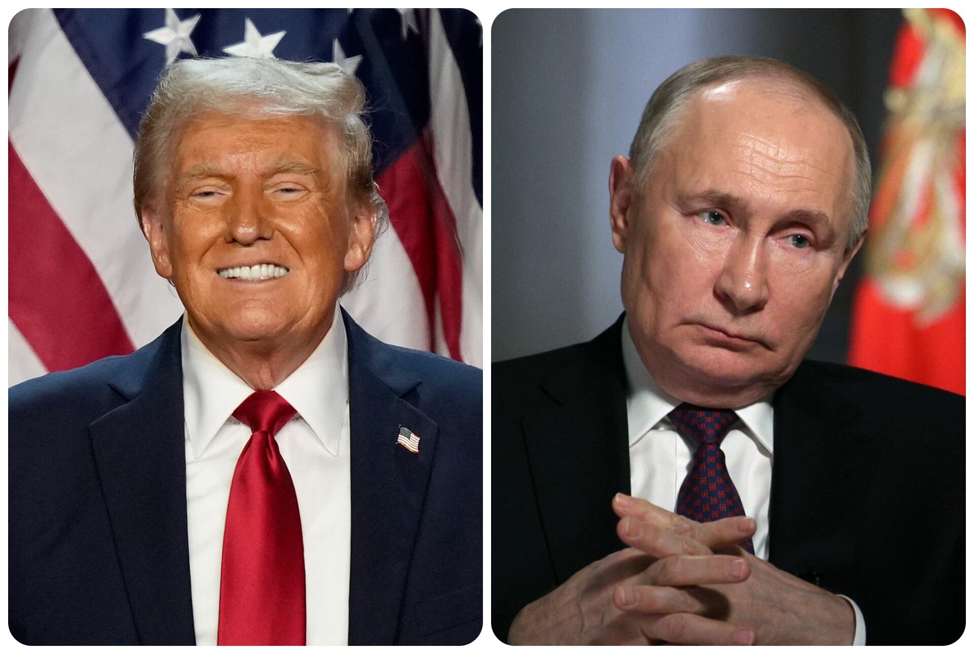 El presidente electo de Estados Unidos, Donald Trump, conversó con Vladimir Putin.