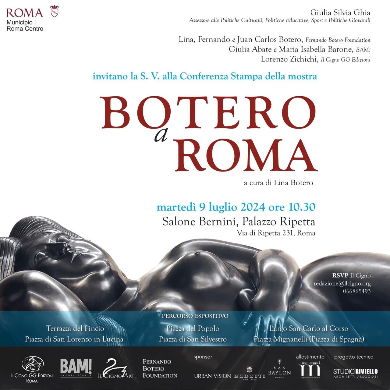 Exposición de Fernando Botero en Roma