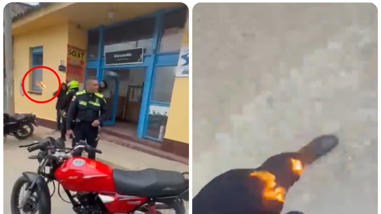 Capturan a motociclista que incendió la pierna a agente de tránsito en Guasca.